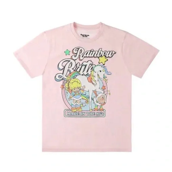 Rainbow Brite Adult Pink T-Shirt NWT - Picture 2 of 4